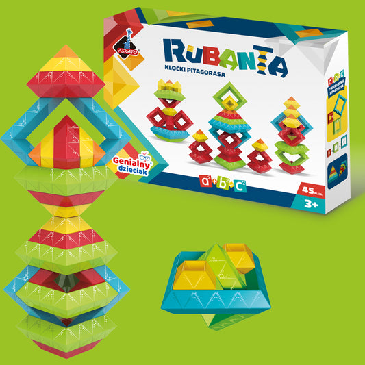 Rubanta Klocki Pitagorasa - 45 elementów