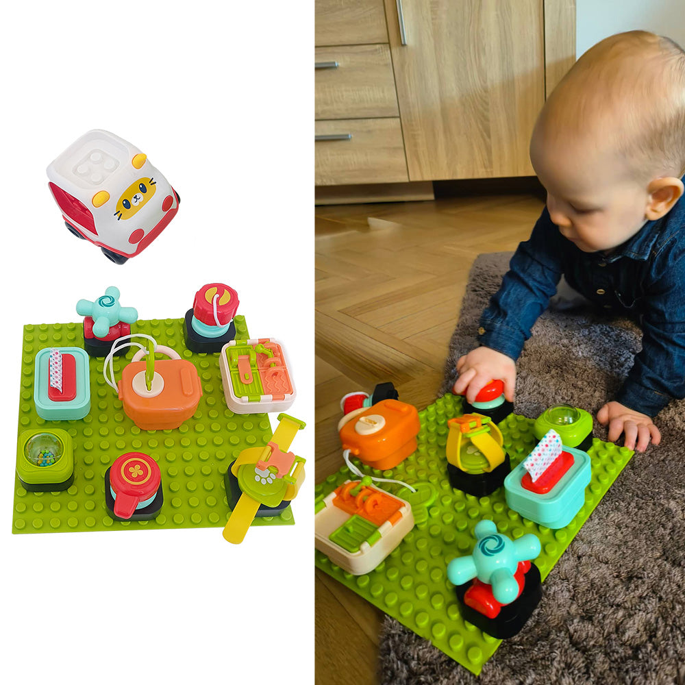 Duży zestaw Montessori – Autko z tablicą