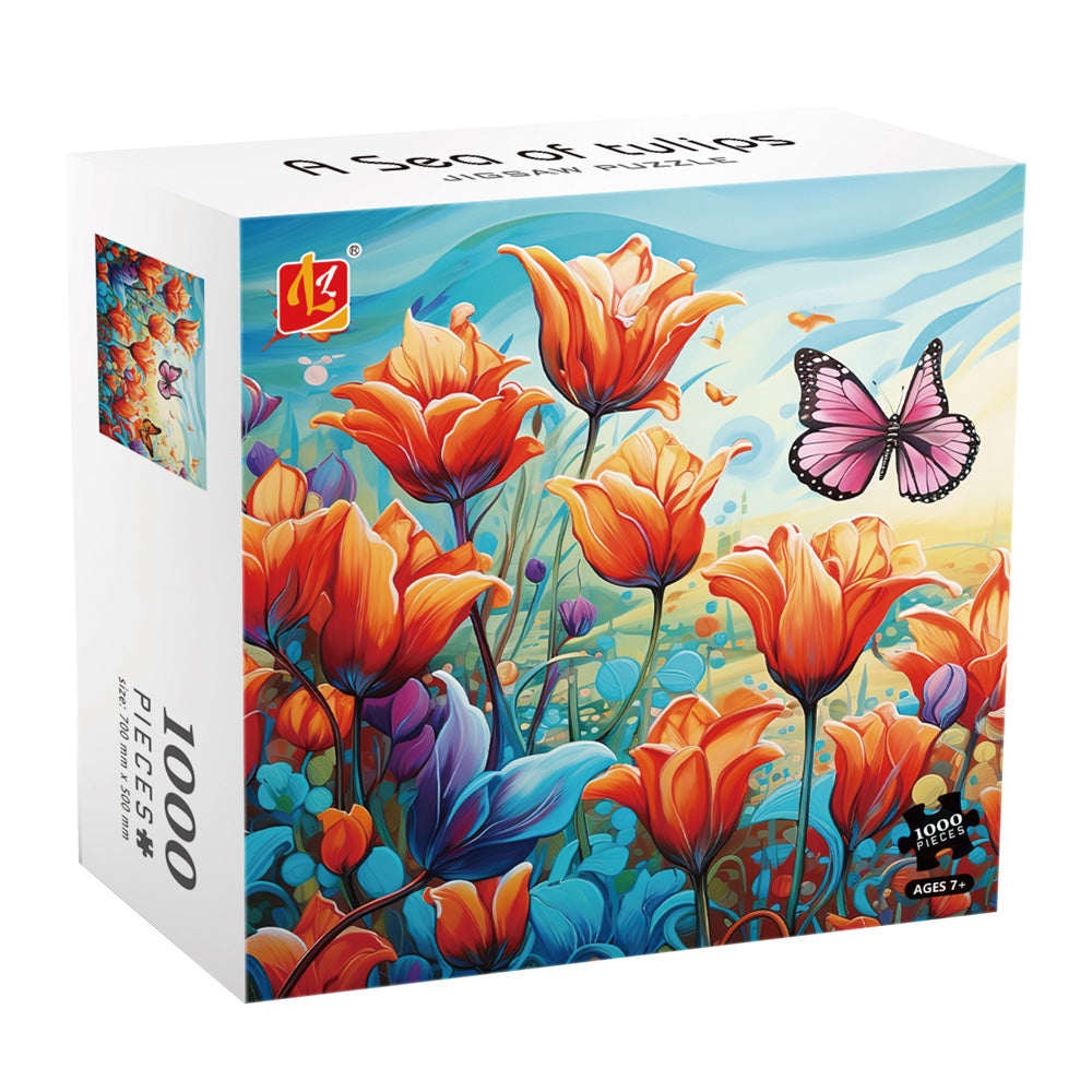 Puzzle do układania Tulipany - 1000 elementów