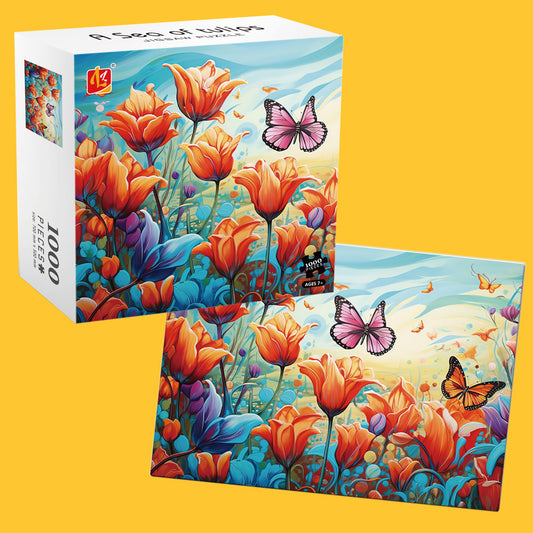 Puzzle do układania Tulipany - 1000 elementów