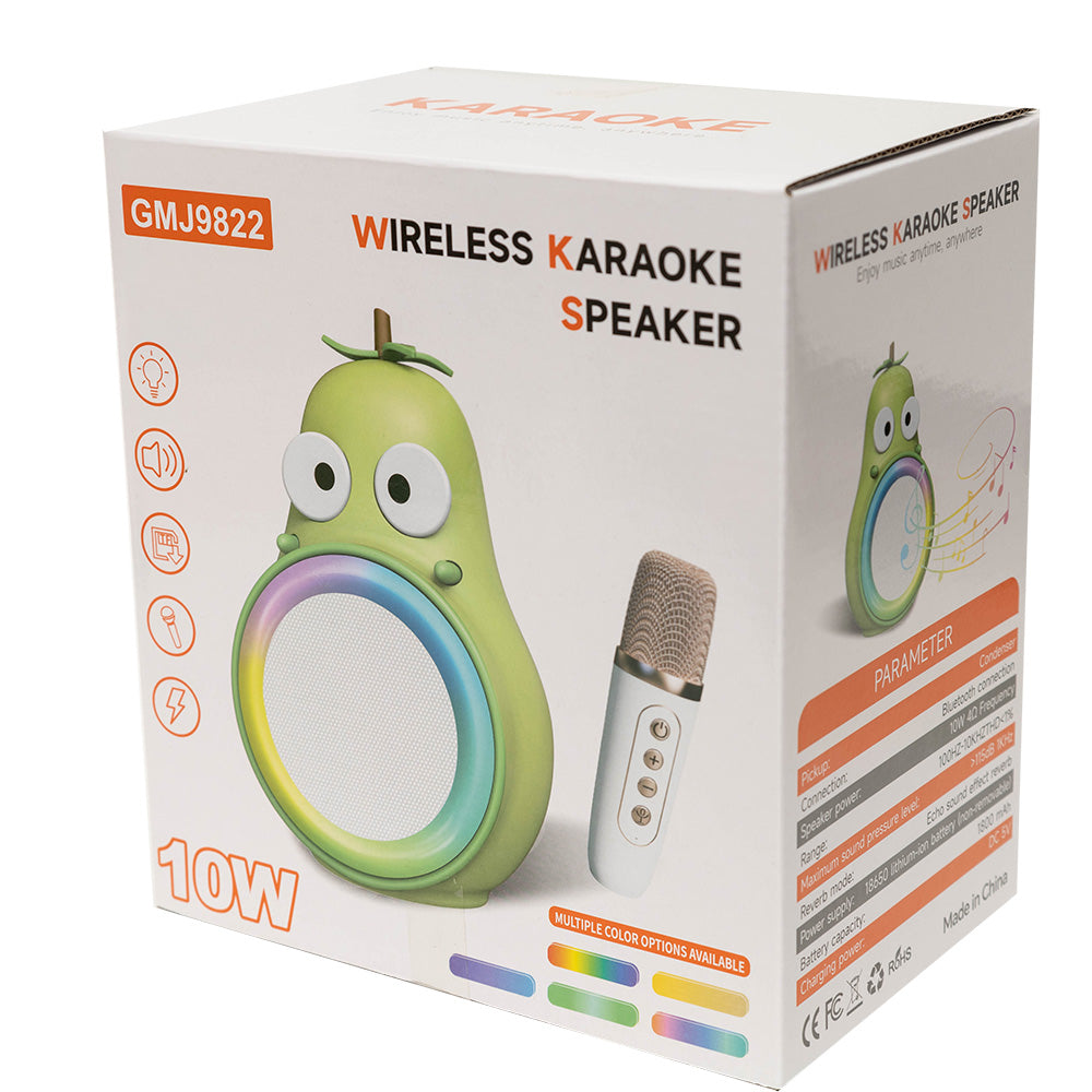 Zestaw do karaoke GRUSZKA – głośnik i mikrofon Bluetooth
