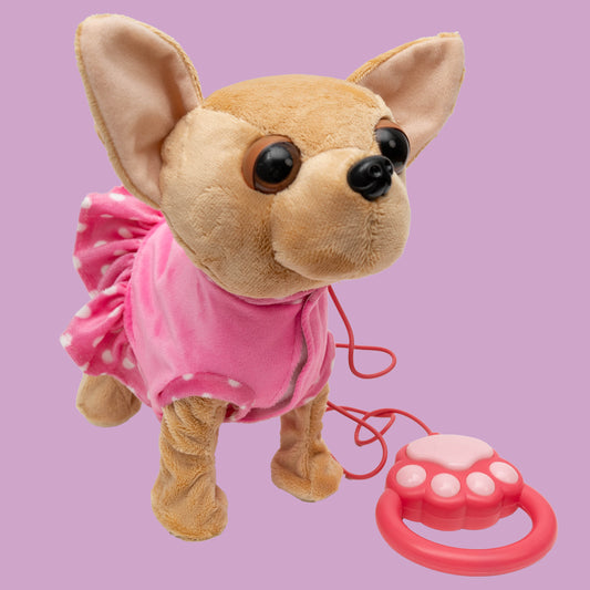 Interaktywny piesek Chihuahua na smyczy