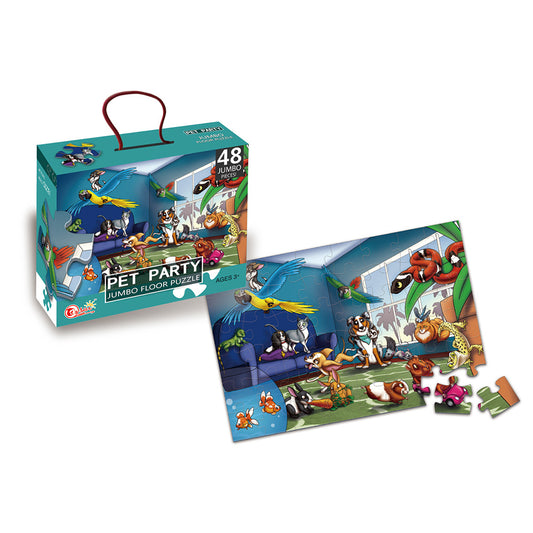 Puzzle Jumbo Bal zwierząt domowych – 48 elementów