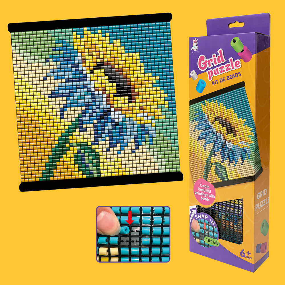 Koralikowy obraz - Słonecznik