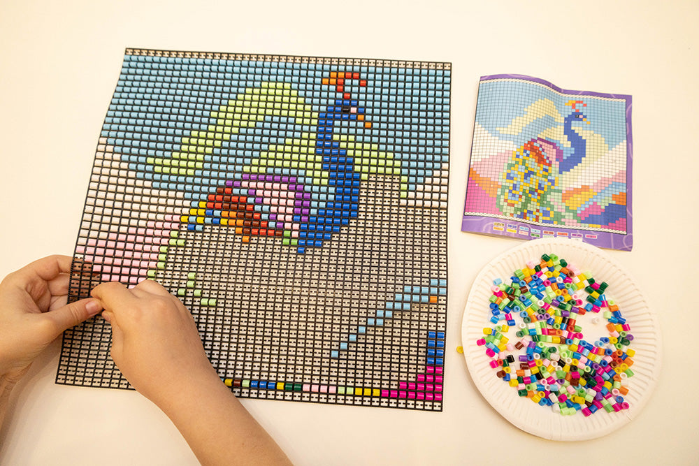 Koralikowy obraz - Paw