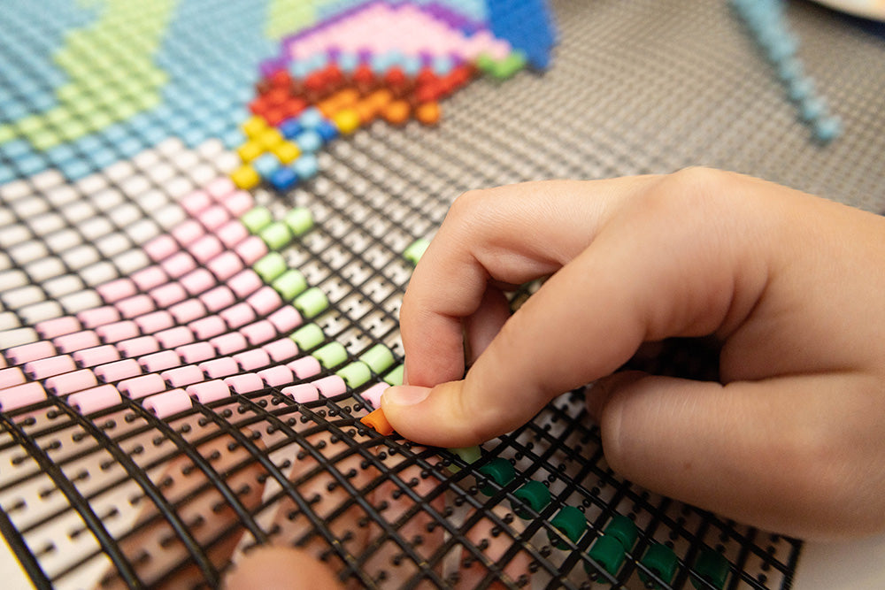 Koralikowy obraz - Paw