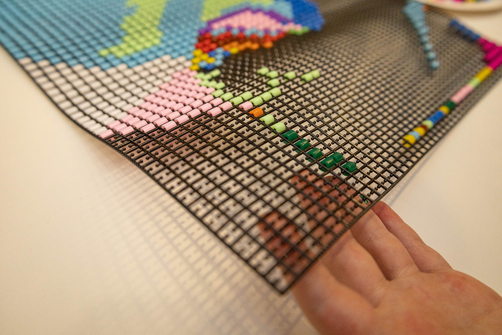 Koralikowy obraz - Paw