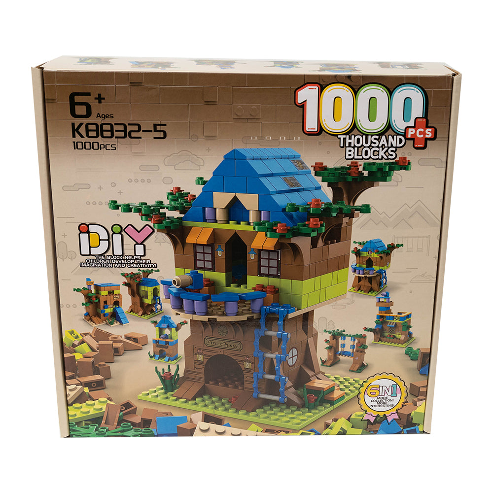 Zestaw klocków „Domek na drzewie” – 1000 elementów