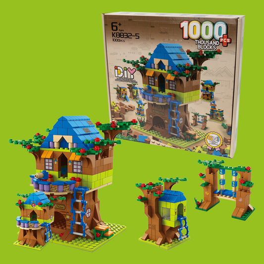 Zestaw klocków „Domek na drzewie” – 1000 elementów
