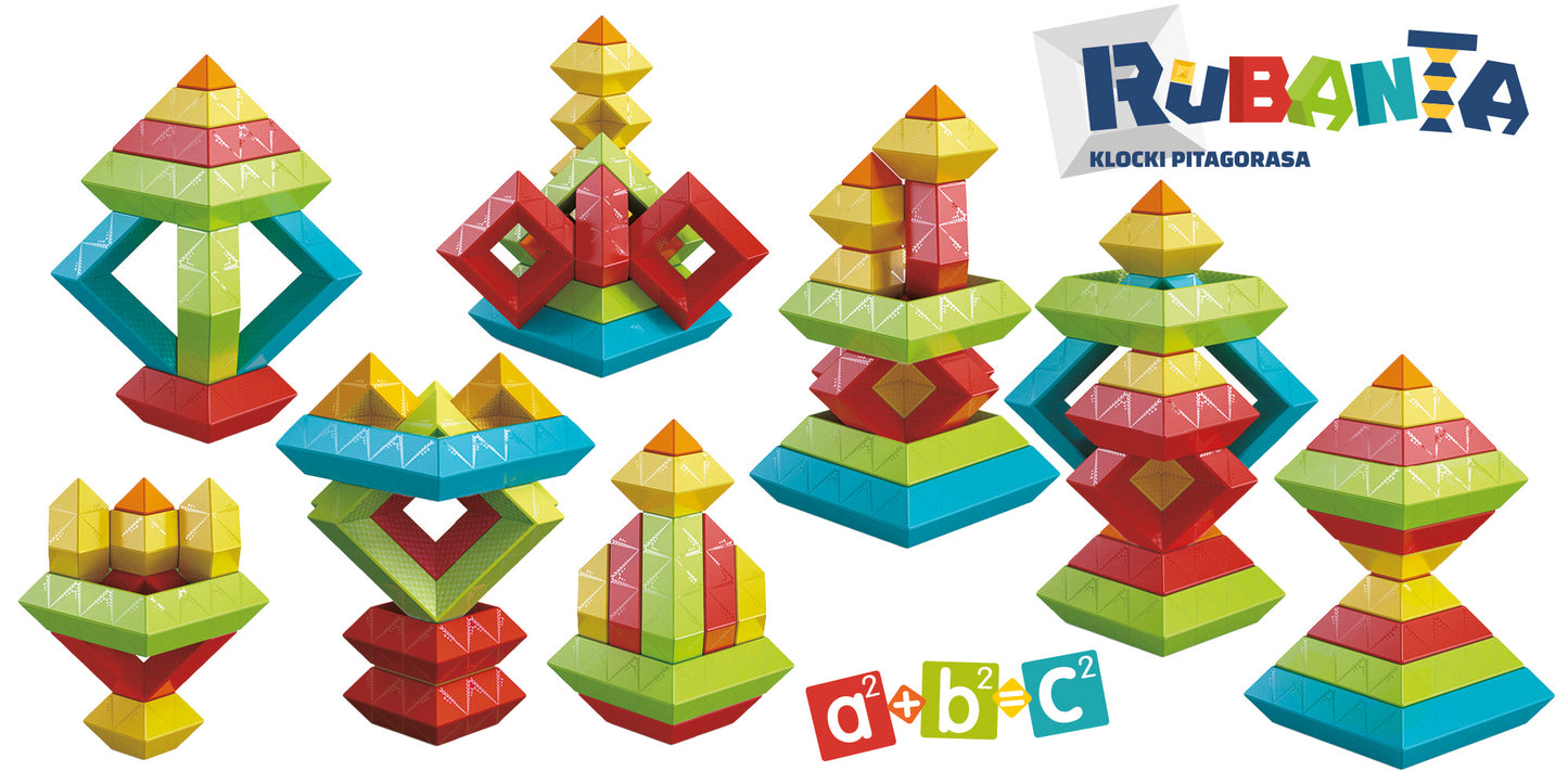 Rubanta klocki Pitagorasa 15 elem.