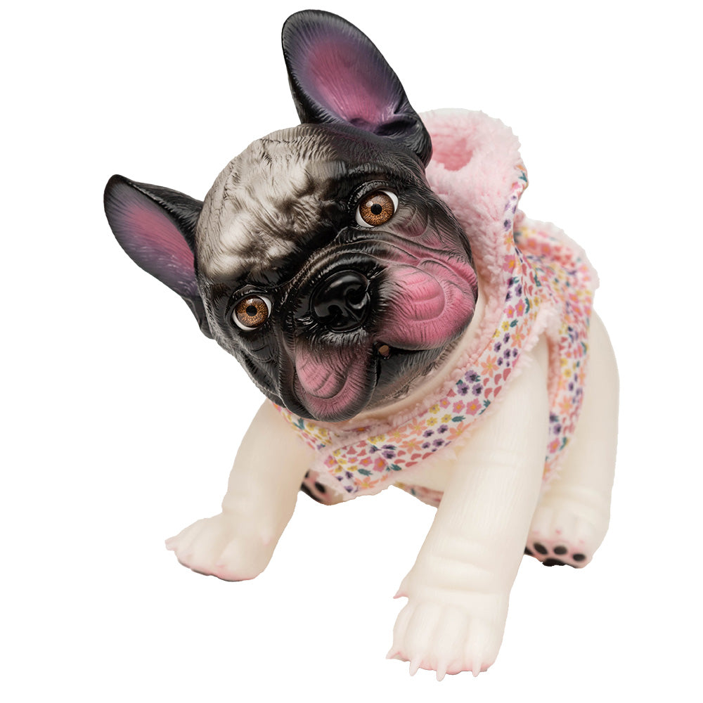 Lalka – biały buldog francuski