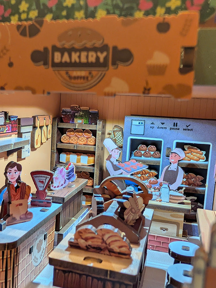 Książkowy Zakątek - Book Nook ze światełkiem Kawiarnia