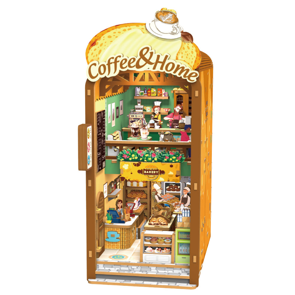 Książkowy Zakątek - Book Nook ze światełkiem Kawiarnia