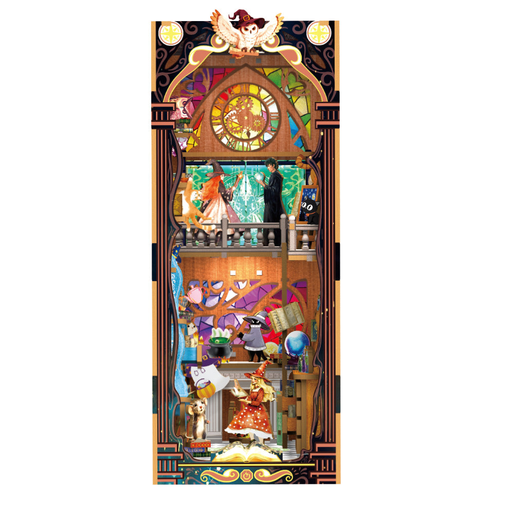 Książkowy Zakątek - Book Nook ze światełkiem Magiczny Domek