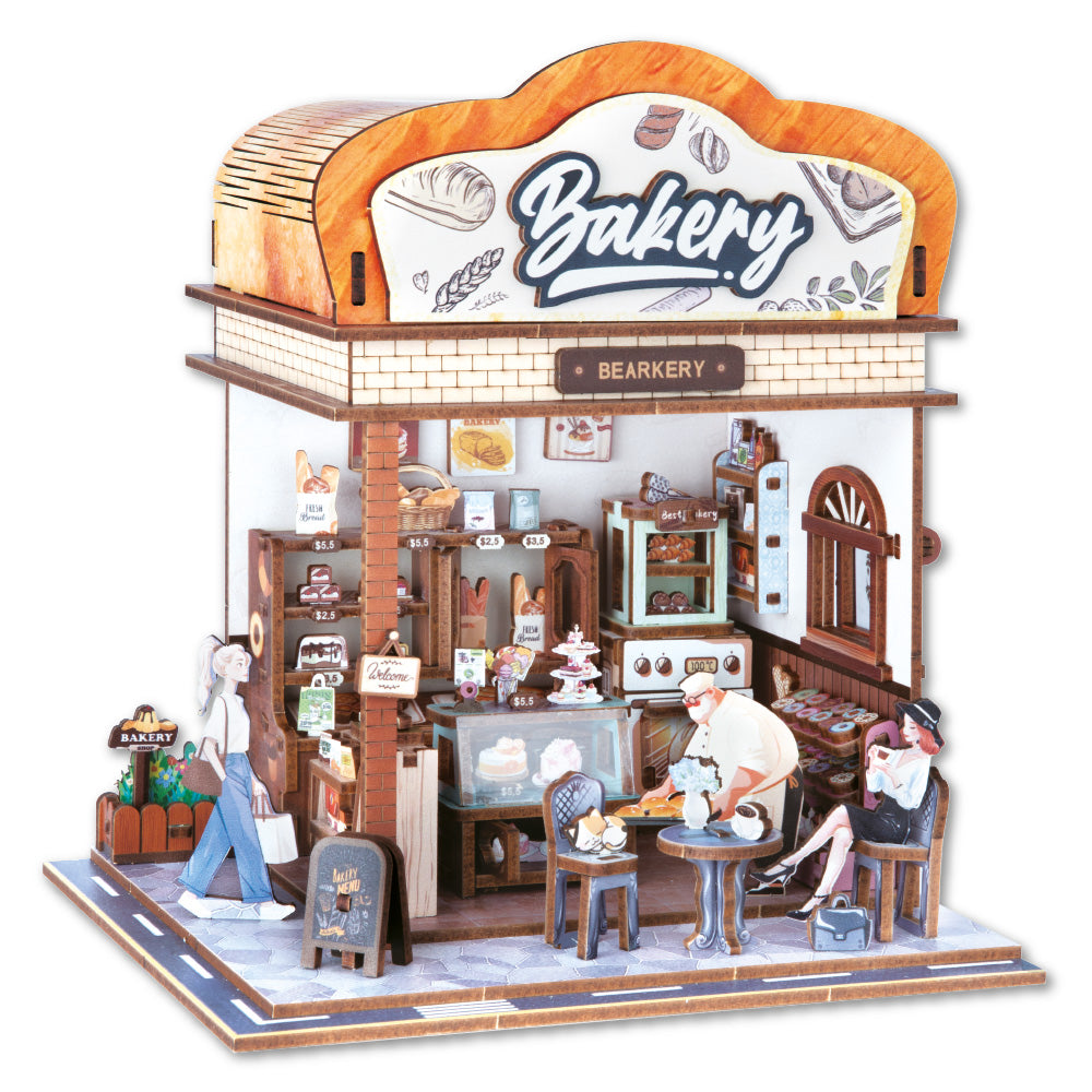 Uliczny Zakątek 3D z oświetleniem Piekarnia - 179 elementów