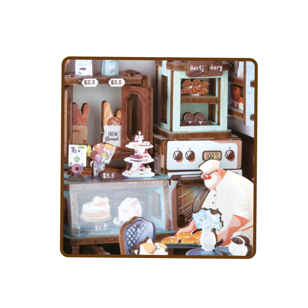 Uliczny Zakątek 3D z oświetleniem Piekarnia - 179 elementów