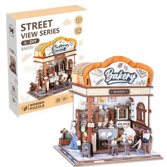 Uliczny Zakątek 3D z oświetleniem Piekarnia - 179 elementów