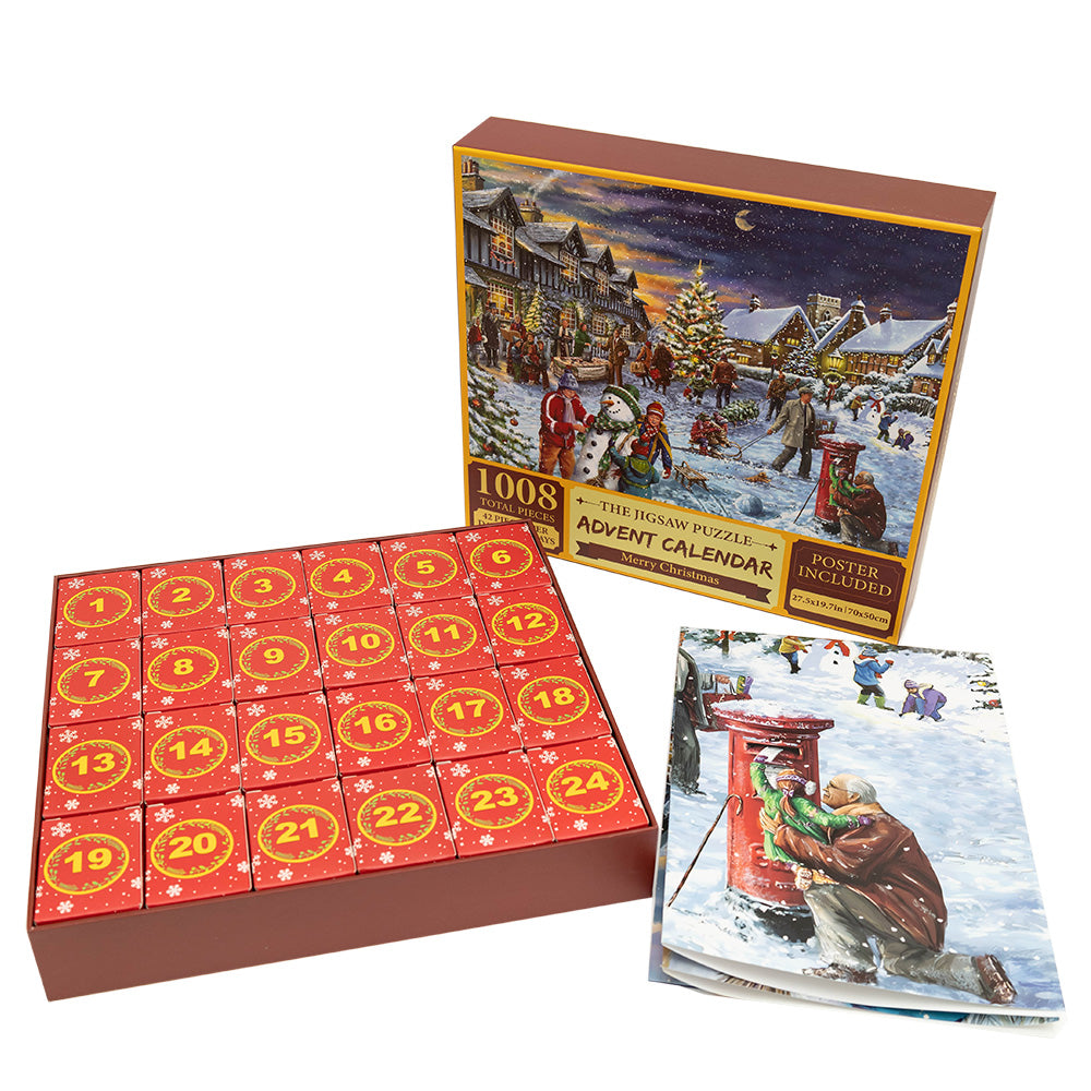 Kalendarz Adwentowy Zimowa zabawa – 1008 elementów