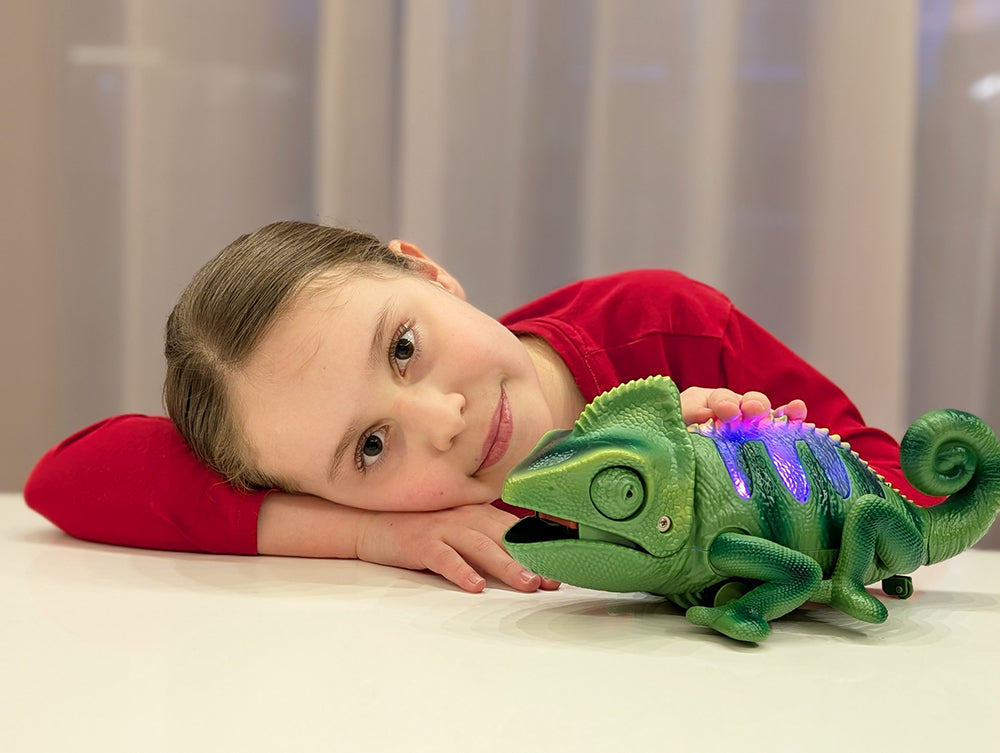 Interaktywny kameleon na pilota