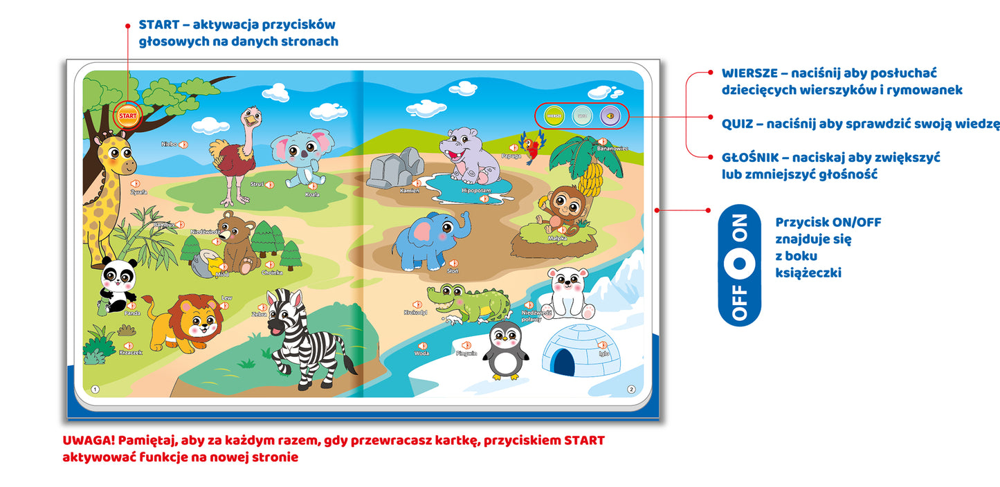 Książeczka interaktywna dla malucha - Poznajemy Świat