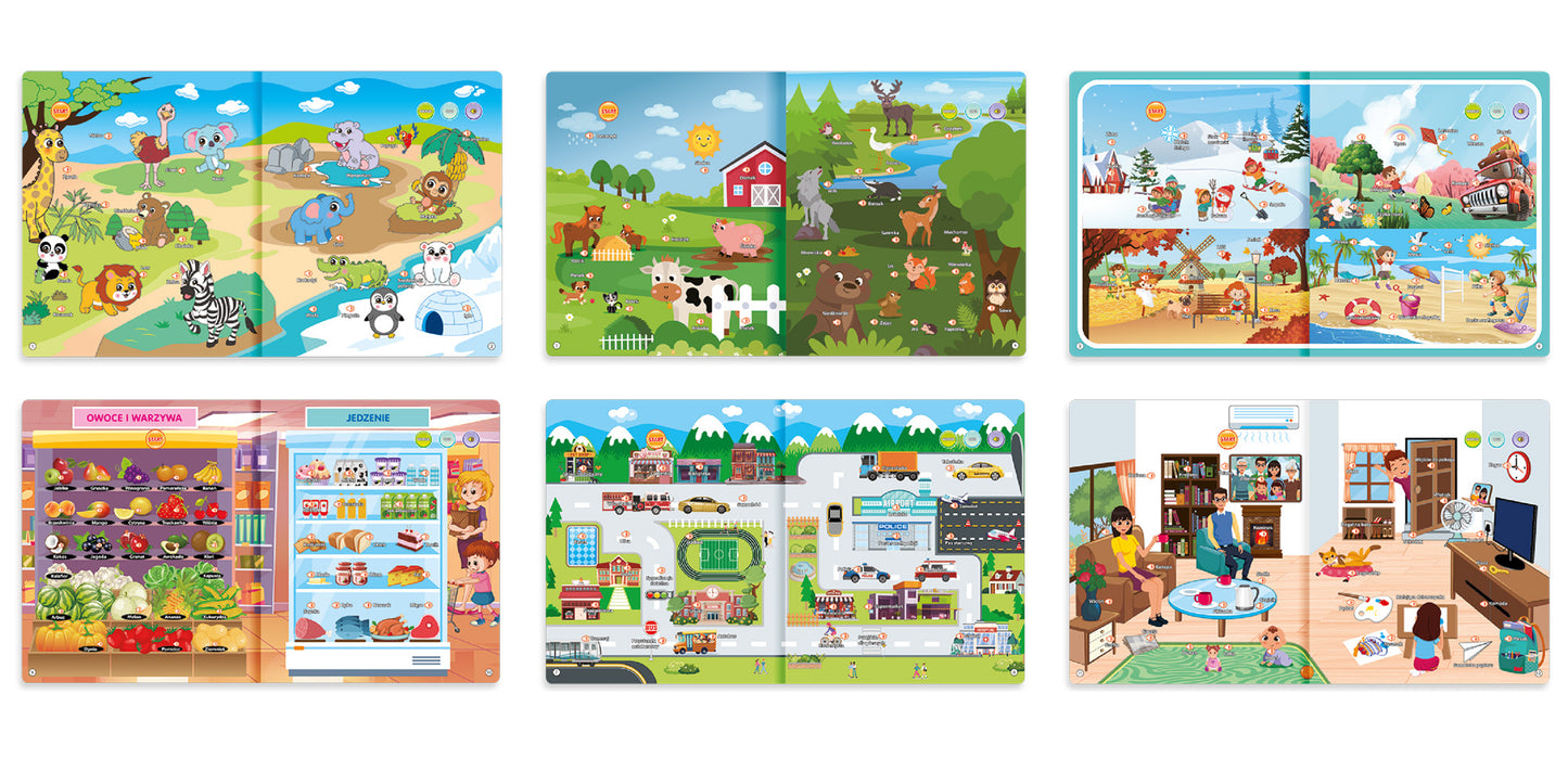 Książeczka interaktywna dla malucha - Poznajemy Świat