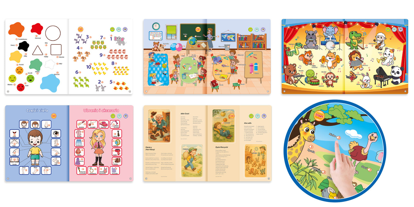 Książeczka interaktywna dla malucha - Poznajemy Świat