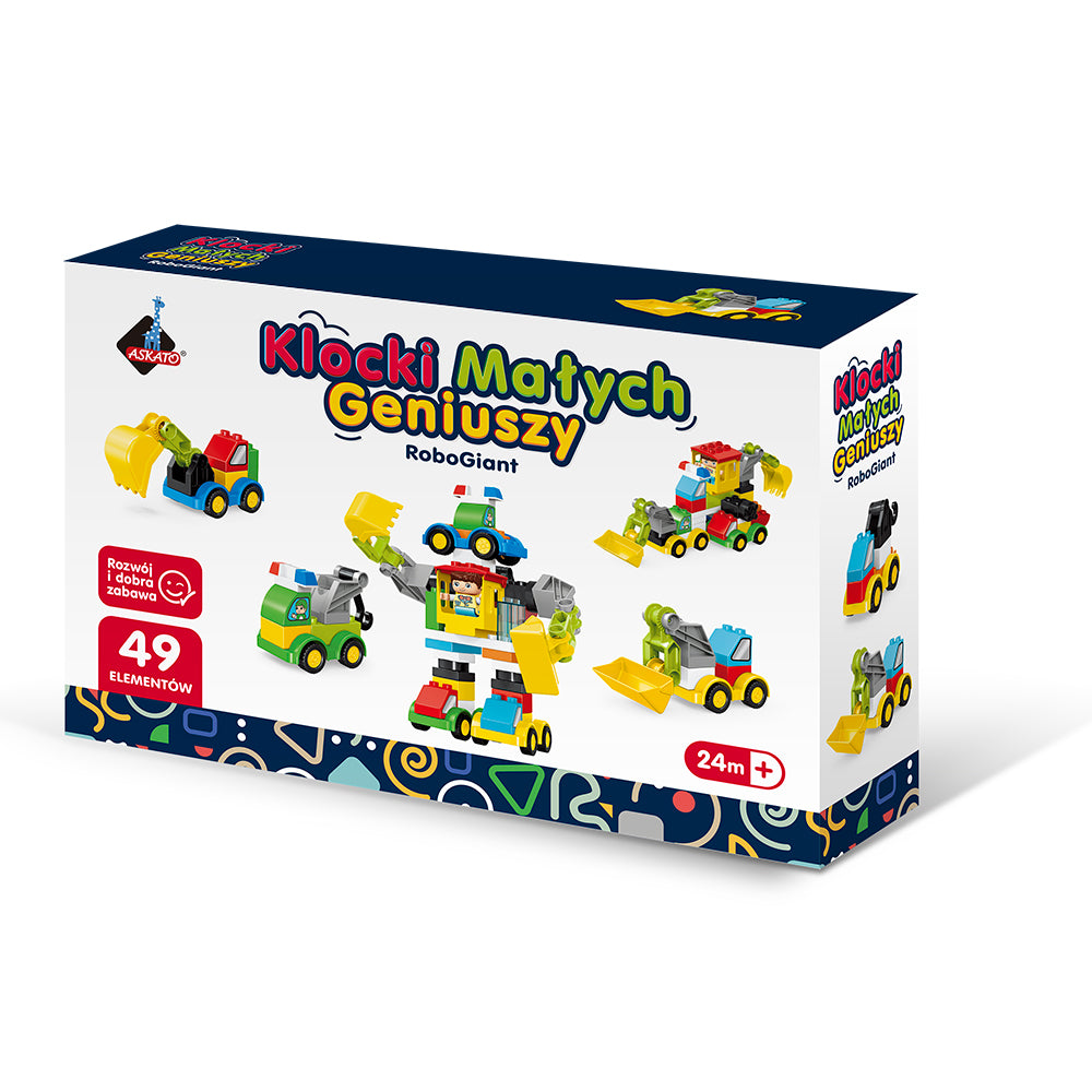 Klocki Małych Geniuszy RoboGiant – 49 elementów