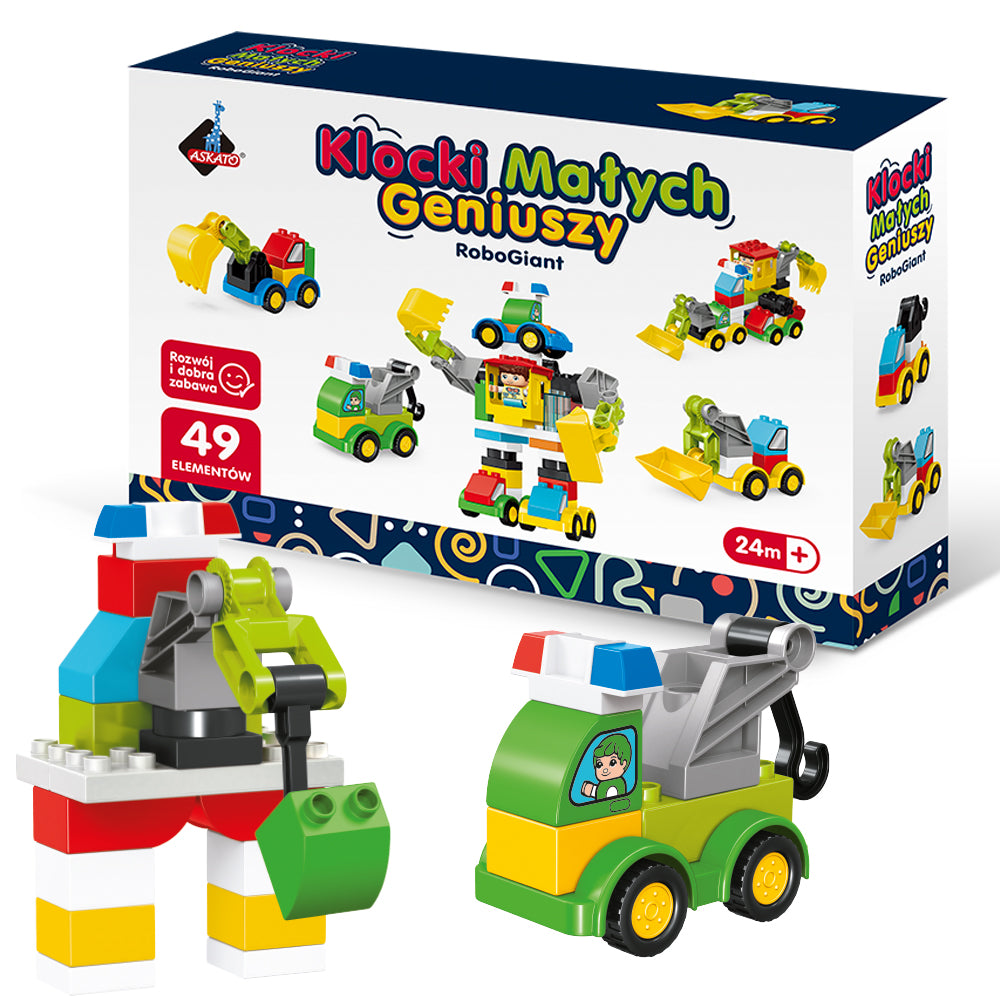 Klocki Małych Geniuszy RoboGiant – 49 elementów
