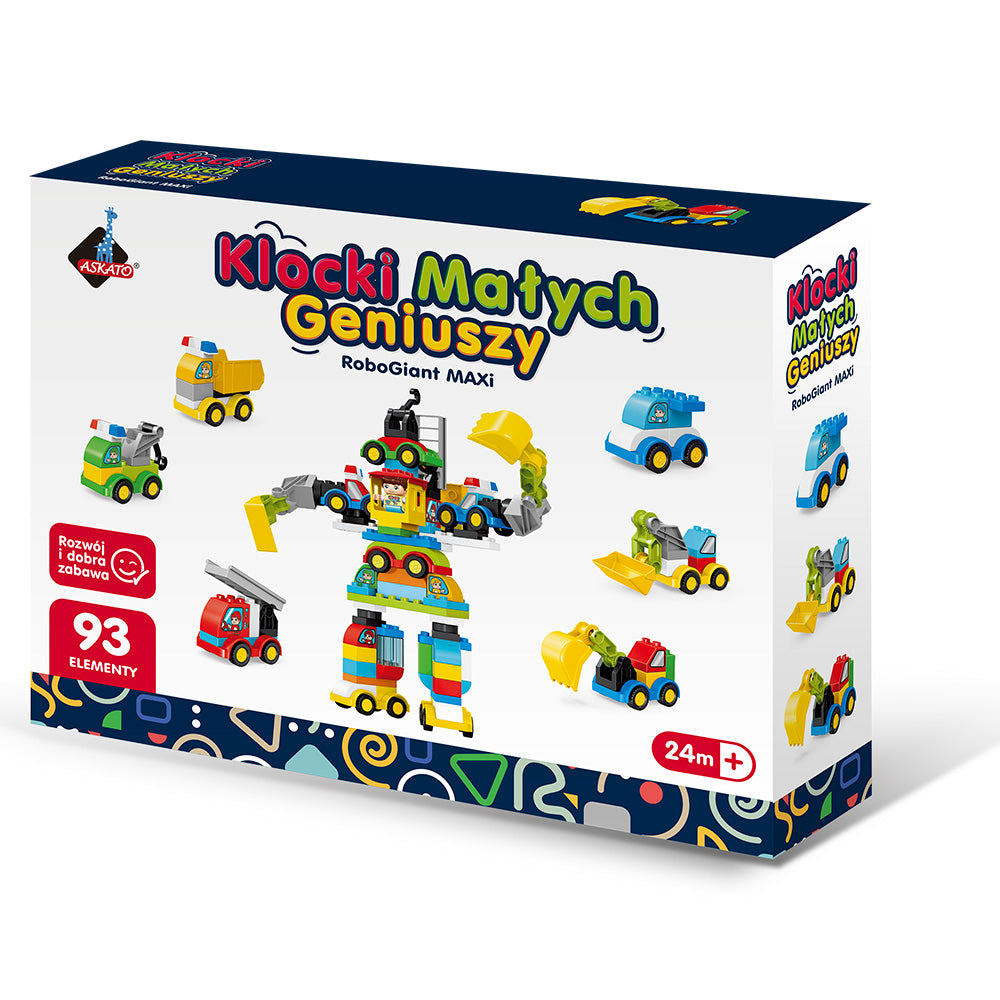 Klocki Małych Geniuszy RoboGiant MAXi – 93 elementów