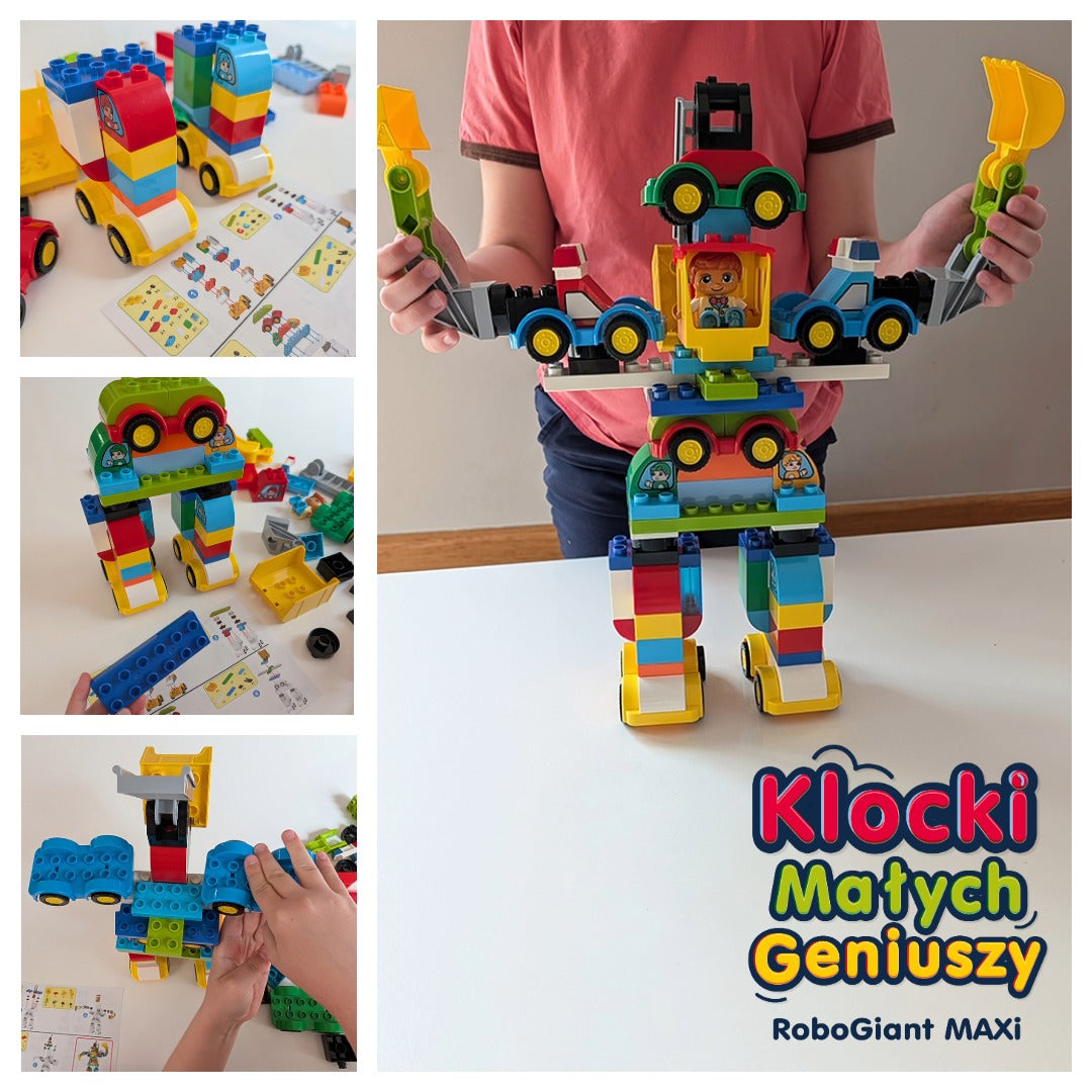 Klocki Małych Geniuszy RoboGiant MAXi – 93 elementów
