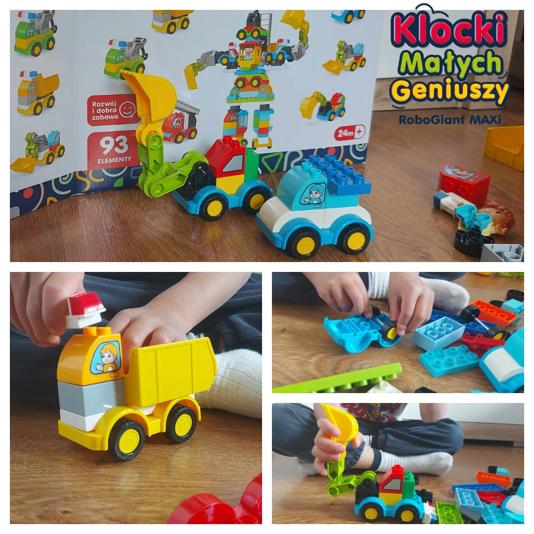 Klocki Małych Geniuszy RoboGiant MAXi – 93 elementów