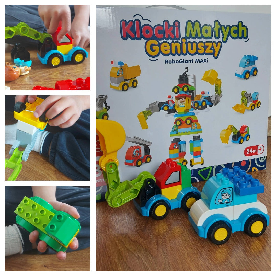 Klocki Małych Geniuszy RoboGiant MAXi – 93 elementów