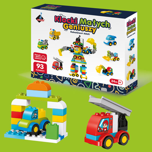 Klocki Małych Geniuszy RoboGiant MAXi – 93 elementów