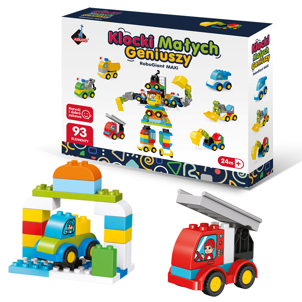 Klocki Małych Geniuszy RoboGiant MAXi – 93 elementów