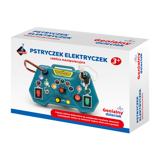 Genialny Dzieciak - Pstryczek elektryczek tablica manipulacyjna Montessori