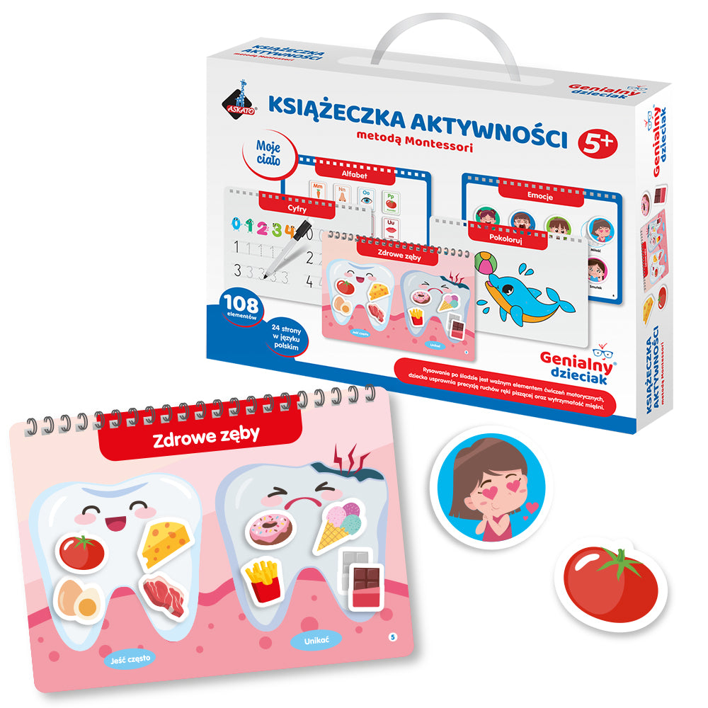 Genialny Dzieciak - Książeczka edukacyjna moje ciało