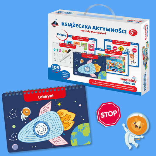Genialny Dzieciak - Książeczka edukacyjna pojazdy