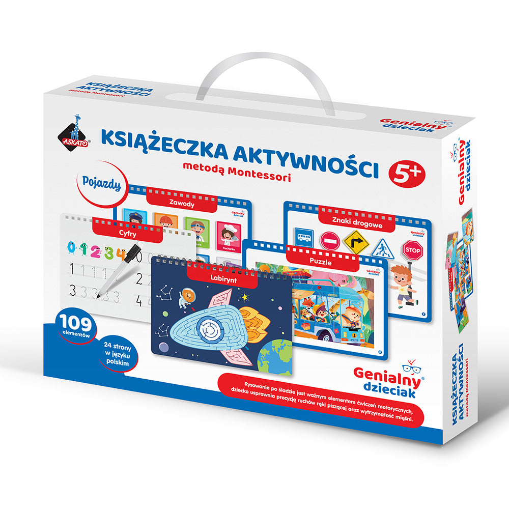 Genialny Dzieciak - Książeczka edukacyjna pojazdy