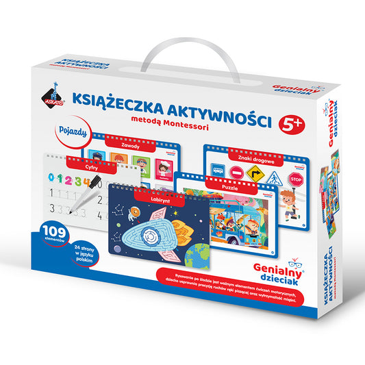 Genialny Dzieciak - Książeczka edukacyjna pojazdy