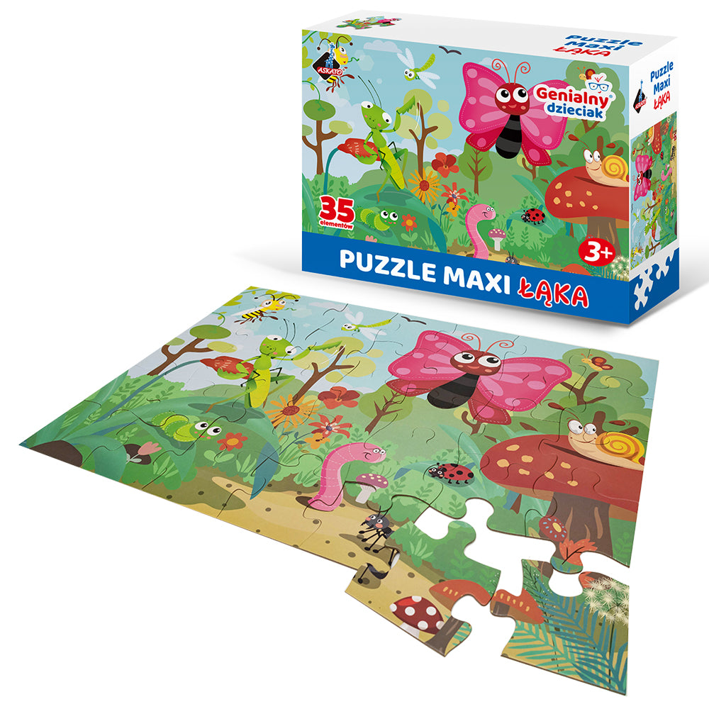 Genialny Dzieciak Puzzle Maxi - Łąka