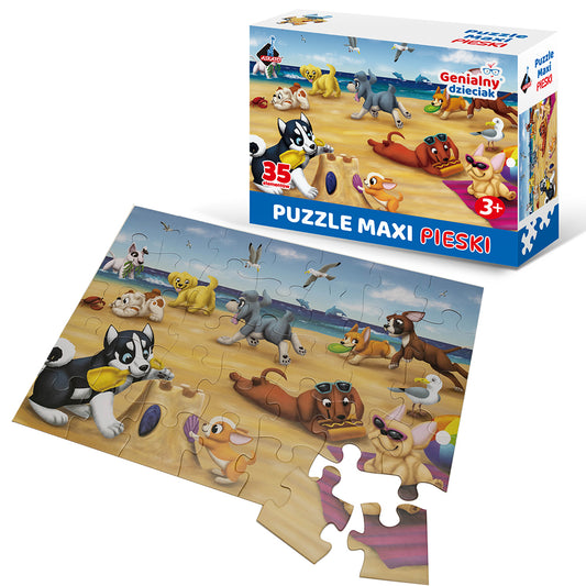 Genialny Dzieciak Puzzle Maxi - Pieski
