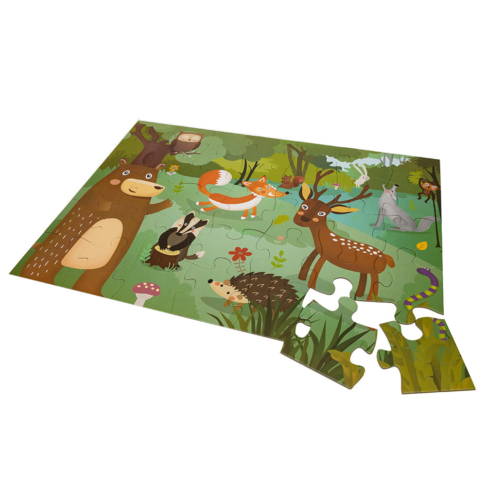 Genialny Dzieciak Puzzle Maxi - Las