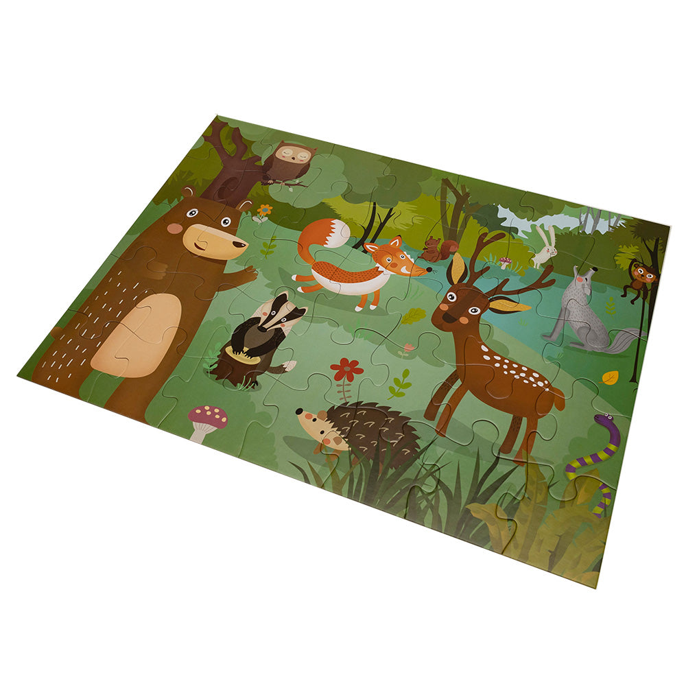 Genialny Dzieciak Puzzle Maxi - Las