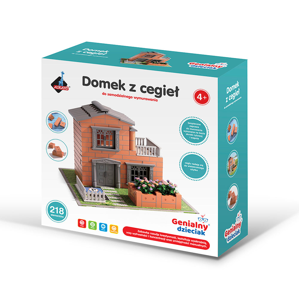 Genialny Dzieciak - Domek z cegieł do zbudowania