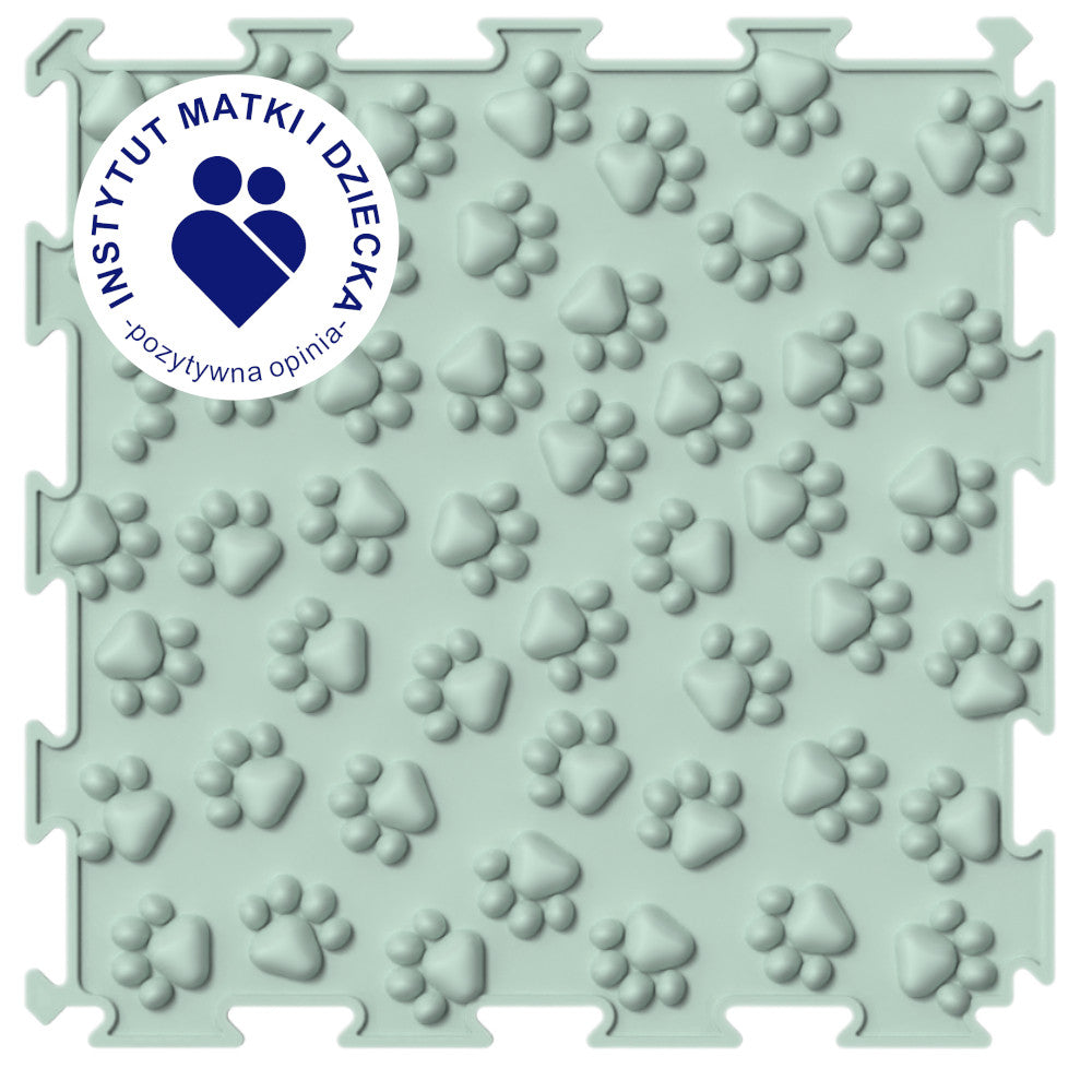 ORTOPEDEK Mata sensoryczna pastelowa - Łapki zielone