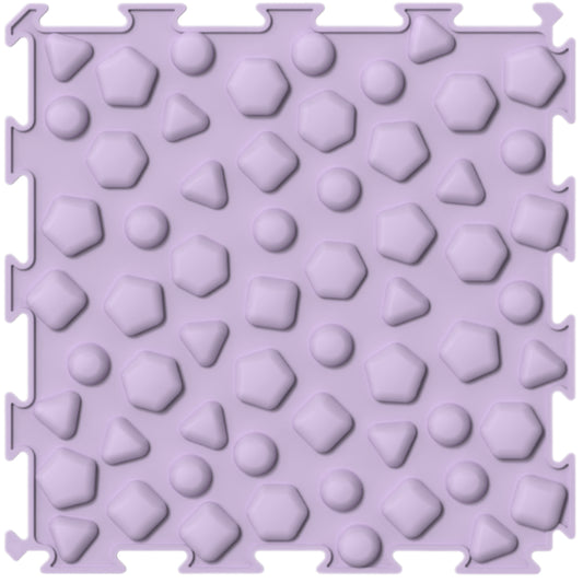 ORTOPEDEK Mata sensoryczna pastelowa - Kształty fioletowa