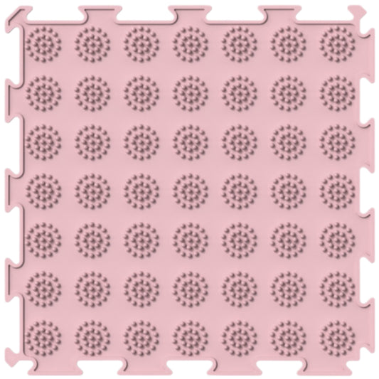 ORTOPEDEK Mata sensoryczna pastelowa - Kółeczka różowa