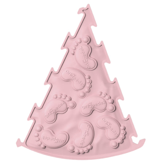 ORTOPEDEK Mata sensoryczna trójkątna pastelowa - różowa