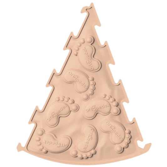 ORTOPEDEK Mata sensoryczna trójkątna pastelowa - pomarańczowa