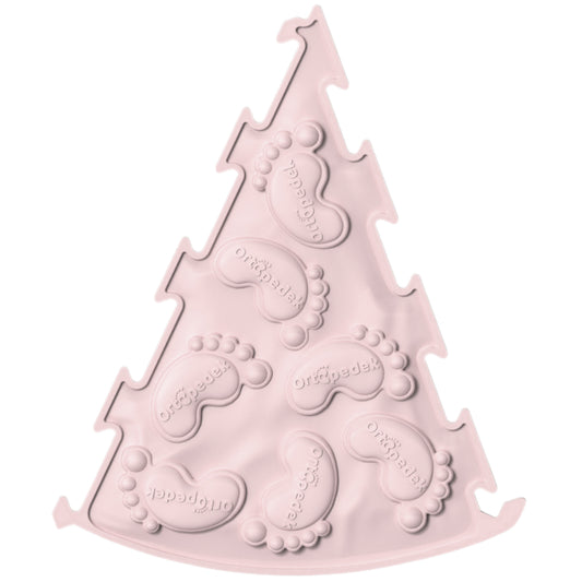 ORTOPEDEK Mata sensoryczna trójkątna pastelowa - jasnoróżowa